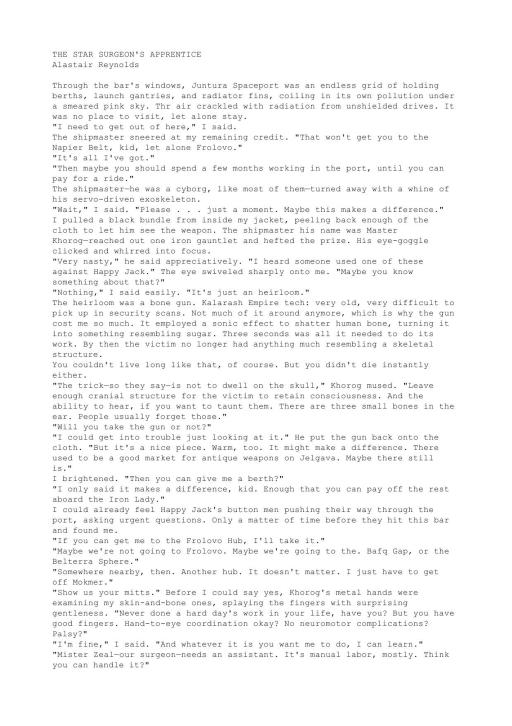 Star Surgeon's Apprentice